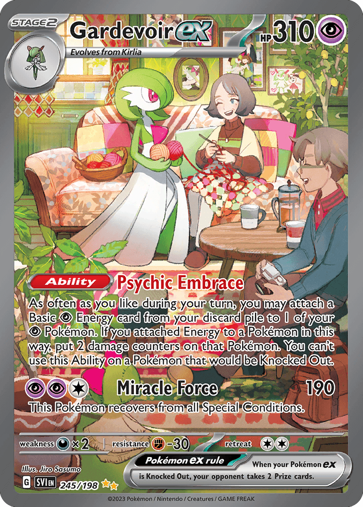 Gardevoir ex Pokémon card artwork