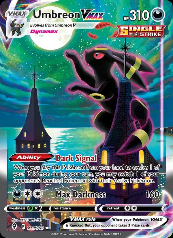 Umbreon VMAX Pokémon card artwork